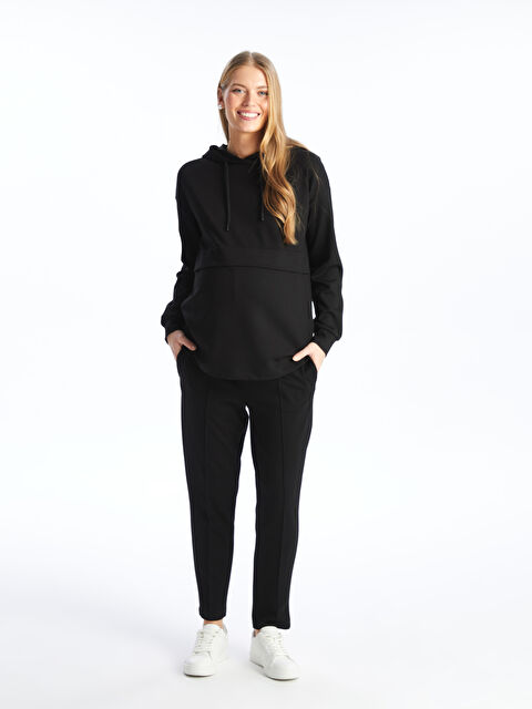 LCWAIKIKI Maternity Beli Lastikli Düz Hamile Eşofman Altı - S4I276Z8-CVL