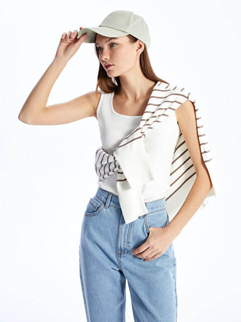 LC WAIKIKI Women's U Neck Plain Tank Top - S4I342Z8-Q6K