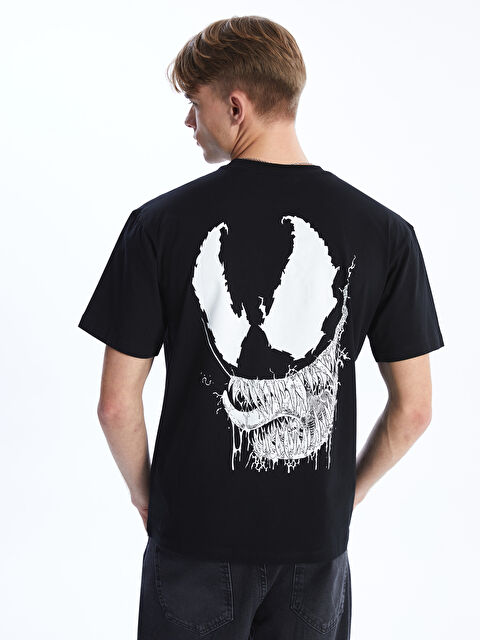 XSIDE Crew Neck Short Sleeve Venom Printed Jersey Men's T-Shirt - S4I645Z8-CVL
