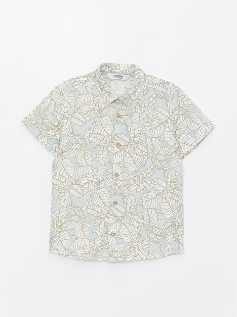 LCW Kids Patterned Short Sleeve Boys' Shirt - S4I872Z4-LRA