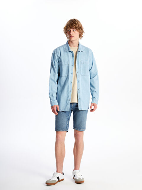 LCW Jeans Slim Fit Erkek Jean Şort - S4I910Z8-H45