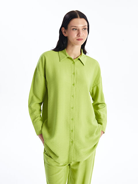 LCW Modest Plain Oversize Women's Shirt Tunic - S4IC20Z8-V25