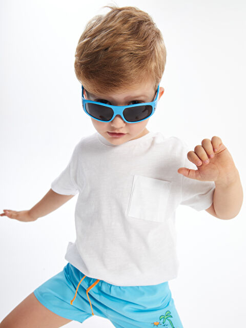 LCW Kids Elastic Waist Printed Baby Boys' Swim Shorts - S4IG90Z1-G6H