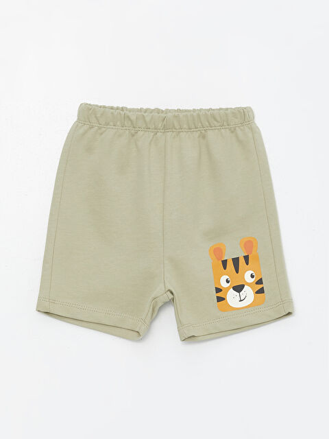 LCW ECO پێنچە بیجامە بۆتۆمس چاپکراوی کەمەر لاستیکی منداڵی کوڕ - S4II26Z1-YDG