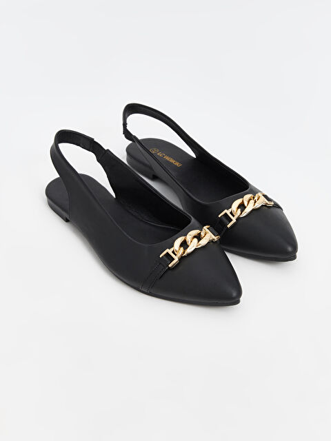 LCW STEPS Metal Buckled Women's Ballet Flats - S4II38Z8-HUC