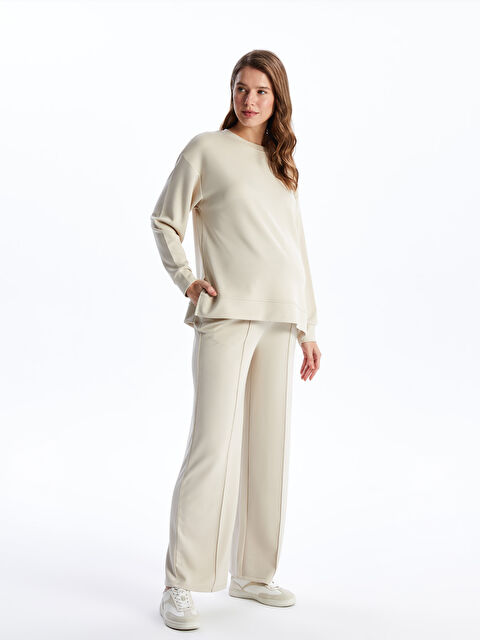 LCWAIKIKI Maternity Beli Lastikli Düz Hamile Eşofman Altı - S4IJ54Z8-G8H