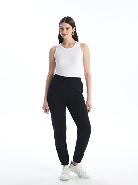 LCWAIKIKI Basic Kadın Beli Lastikli Düz Jogger Eşofman Altı - S4IM91Z8-CVL