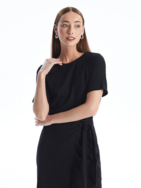 LCWAIKIKI Basic Crew Neck Plain Short Sleeve Women's T-Shirt - S4IM97Z8-CVL