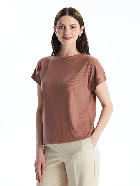 LCWAIKIKI Basic Crew Neck Plain Short Sleeve Women's T-Shirt - S4IN00Z8-R1X