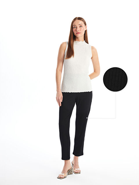 LCWAIKIKI Basic Women's Elastic Waist Plain Trousers - S4IN01Z8-CVL