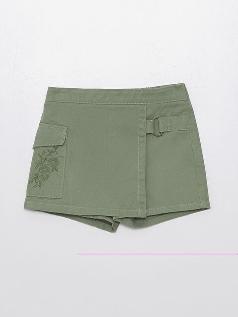 LCW Kids Beli Lastikli Kız Bebek Şort Etek - S4IN53Z1-GX7