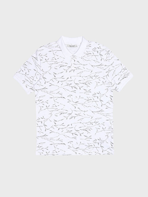 LCW Vision Polo Neck Short Sleeve Patterned Pique Men's T-Shirt - S4IO96Z8-LU7