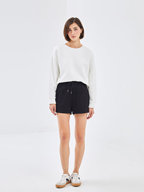 LCW Vision Kadın Beli Lastikli Düz Şort - S4IQ82Z8-CVL