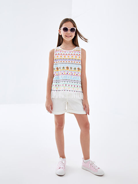 LCW Kids Crew Neck Girl Child Athlete - S4IS04Z4-R9J