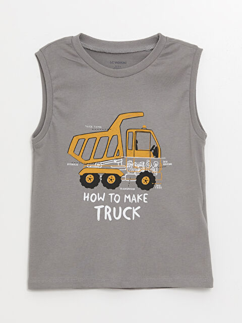 LCW Kids Crew Neck Printed Baby Boy Athlete - S4IU21Z1-JVC