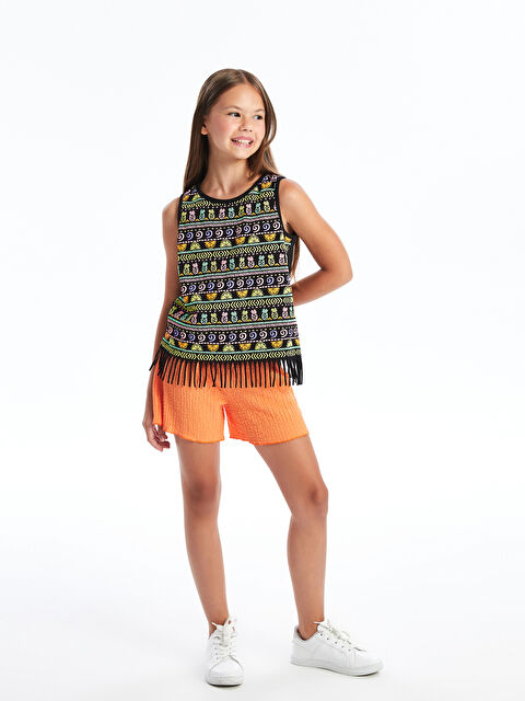 LCW Kids Beli Lastikli Kız Çocuk Şort - S4IU53Z4-GLP