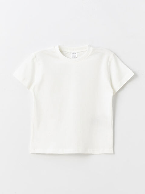 LCW Kids Bisiklet Yaka Çizgili Erkek Bebek Tişört - S4J399Z1-Q6K