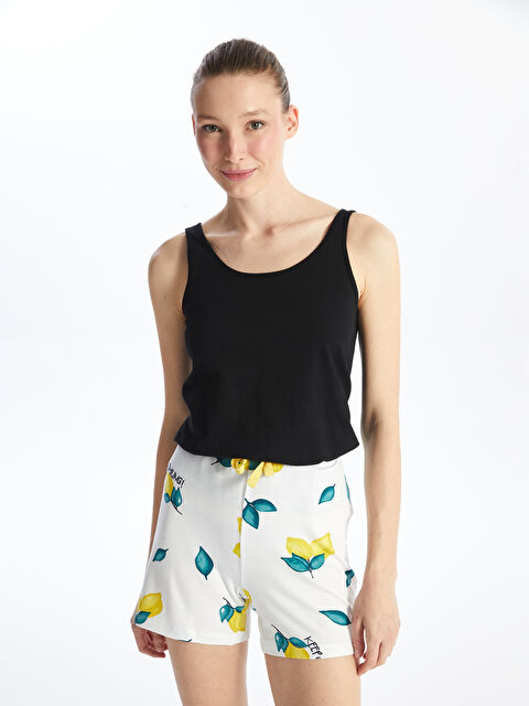 LCW DREAM Женская майка с U-образным вырезом и однотонным дизайном - S4J448Z8-CVL