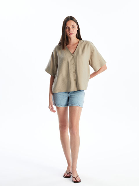 LCW Vision Standart Fit Kadın Jean Şort - S4JC21Z8-311