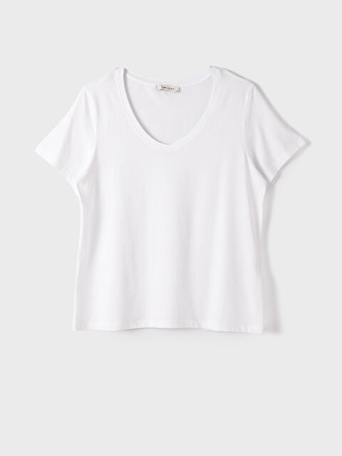 LCW Vision Crew Neck Plain Short Sleeve Women's T-Shirt - S4JC65Z8-Q6K