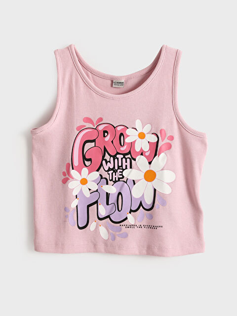 LCW Kids Sleeveless Printed Girls' Tank Top - S4JD78Z4-FXK