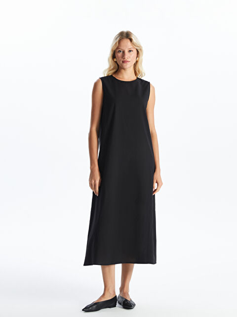 LCW Modest Kadın Bisiklet Yaka Düz Elbise Astarı - S4JG86Z8-CVL