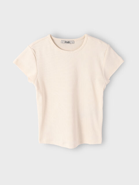 XSIDE توب قصير مُحَدَّد بياقة دائرية للسيدات - S4JH30Z8-FRC