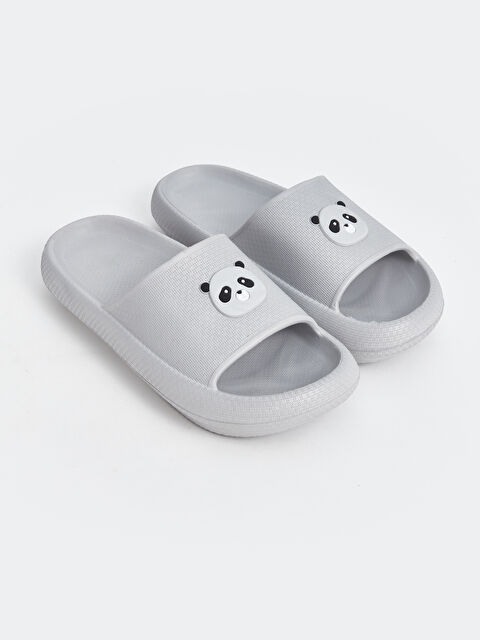 LCW STEPS Teddy Bear Printed Women's Slippers - S4JH44Z8-CWL