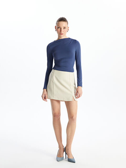 LCW Vision Kadın Standart Fit Düz Etek - S4JI00Z8-FX7