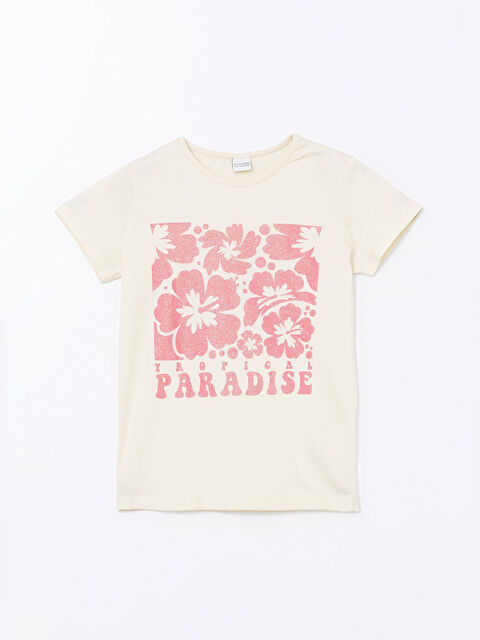 LCW Kids Crew Neck Girls' T-Shirt - S4JI56Z4-R9J