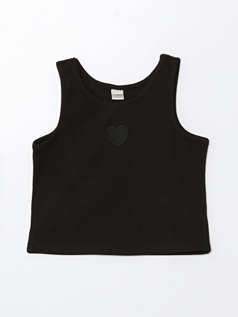 LCW Kids قميص داخلي بدون أكمام قصير بياقة دائرية للبنات - S4JI98Z4-CVL