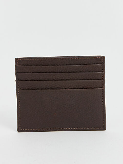 LCW ACCESSORIES حامل بطاقات جلد طبيعي للرجال - S4JJ47Z8-VBZ