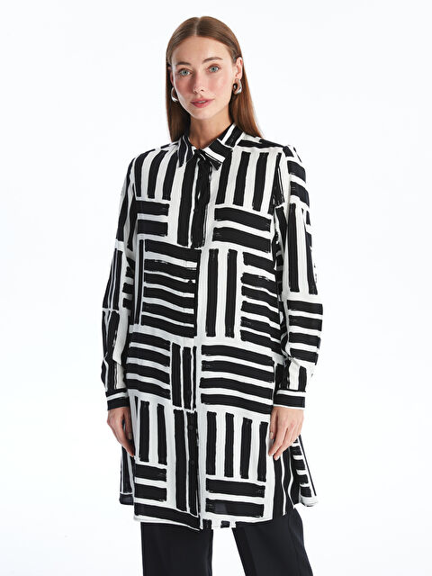 LCWAIKIKI Classic Patterned Women's Shirt Tunic - S4JJ72Z8-F9C