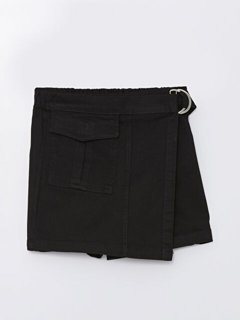 LCW Kids Beli Lastikli Kız Çocuk Şort Etek - S4JK80Z4-CVL