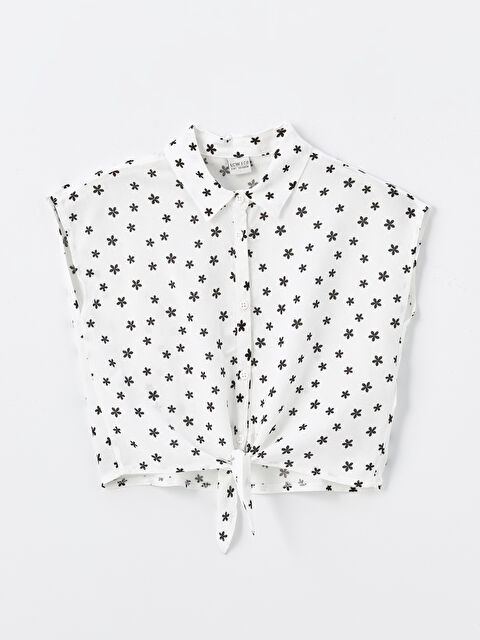 LCW ECO Çiçekli Kız Çocuk Gömlek - S4JM72Z4-VE4