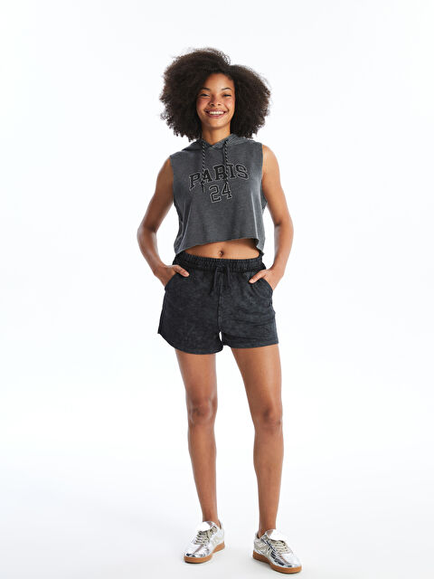 XSIDE Kadın Beli Lastikli Düz Şort - S4JM95Z8-VZ8