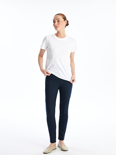 LCWAIKIKI Classic Slim Fit Plain Twill Women's Trousers - S4JN85Z8-E1J