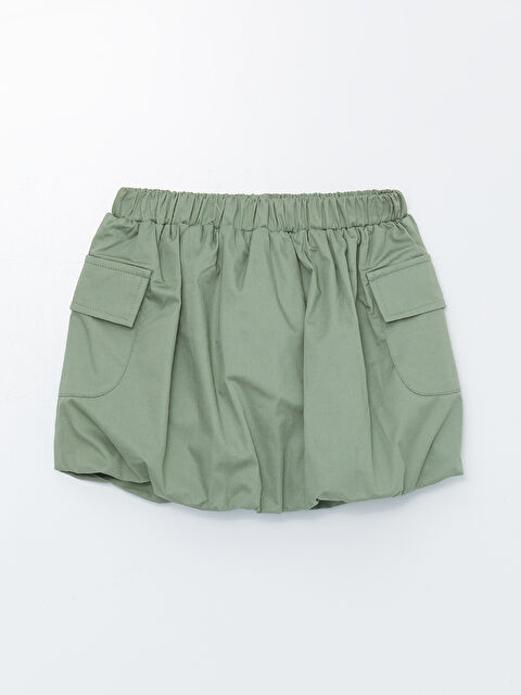 LCW Kids Beli Lastikli Kız Bebek Kargo Etek