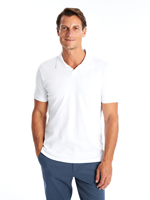 LCWAIKIKI Classic Polo Yaka Kısa Kollu Penye Erkek Tişört