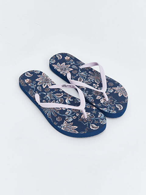 LCW STEPS Printed Flip Flops Women Beach Slippers - S4K390Z8-F9C