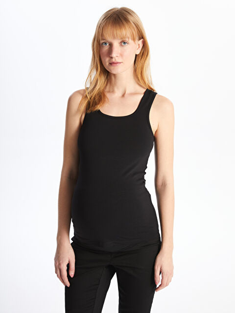 LCWAIKIKI Maternity Hamile U Yaka Düz Atlet - S4K928Z8-CVL