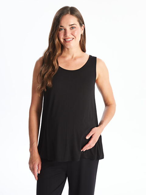 LCWAIKIKI Maternity Hamile U Yaka Düz Atlet - S4K937Z8-CVL