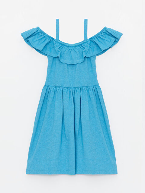 LCW ECO Kayık Yaka Kız Çocuk Elbise - S4KC09Z4-V11