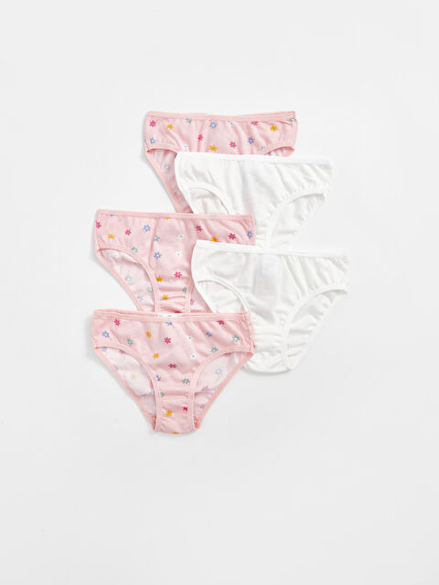 LCW baby Printed Cotton Baby Girls' Knickers 4-Pack - S4KD33Z1-LSZ