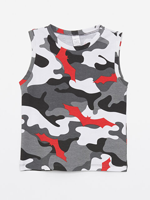 LCW ECO Bisiklet Yaka Baskılı Kolsuz Erkek Bebek Atlet - S4KD78Z1-LTQ