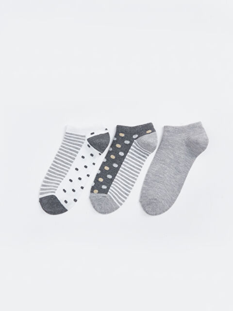 LC WAIKIKI Desenli Kadın Patik Çorap 3'lü - S4KG23Z8-LAL