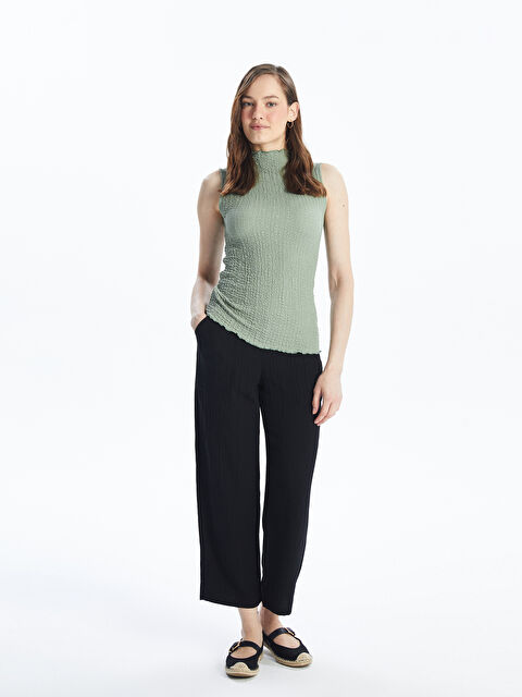 LCWAIKIKI Classic Elasticated Waist Relaxed Fit Women's Trousers - S4KI93Z8-CVL