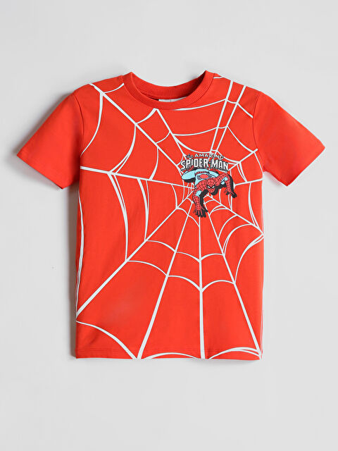LCW Kids Crew Neck Boys' Spider-Man Printed T-Shirt - S4KJ10Z4-HBH