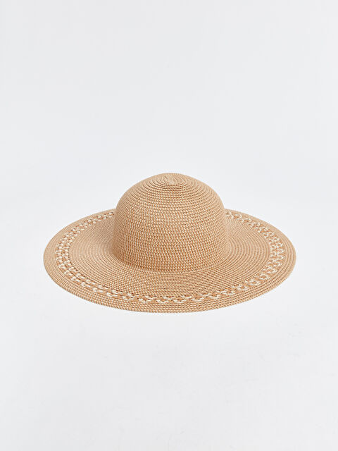 LCW ACCESSORIES Kadın Hasır Fötr Şapka - S4KJ60Z8-CR8