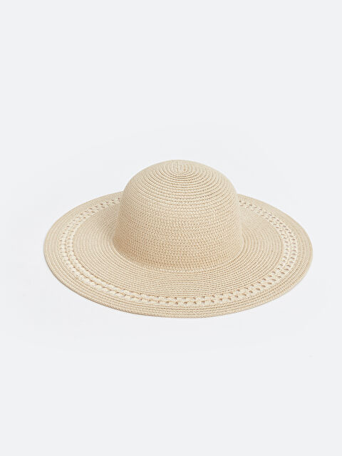 LCW ACCESSORIES Kadın Hasır Fötr Şapka - S4KJ60Z8-YJL